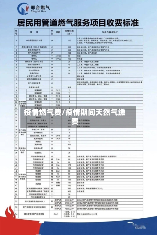 疫情燃气费/疫情期间天然气缴费