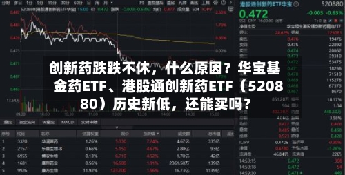 创新药跌跌不休,什么原因?华宝基金药ETF、港股通创新药ETF(520880)历史新低,还能买吗?