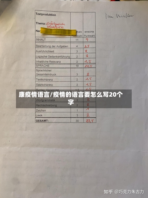 康疫情语言/疫情的语言要怎么写20个字