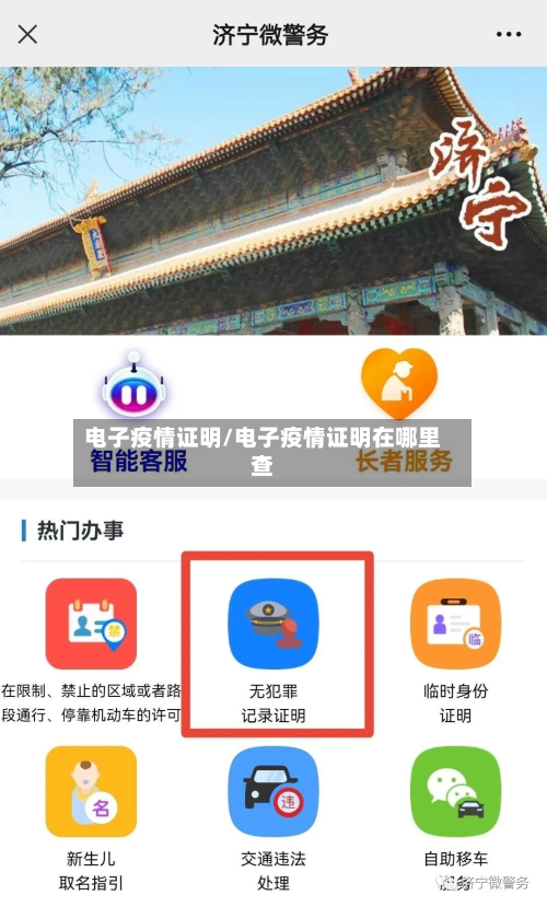 电子疫情证明/电子疫情证明在哪里查-第1张图片