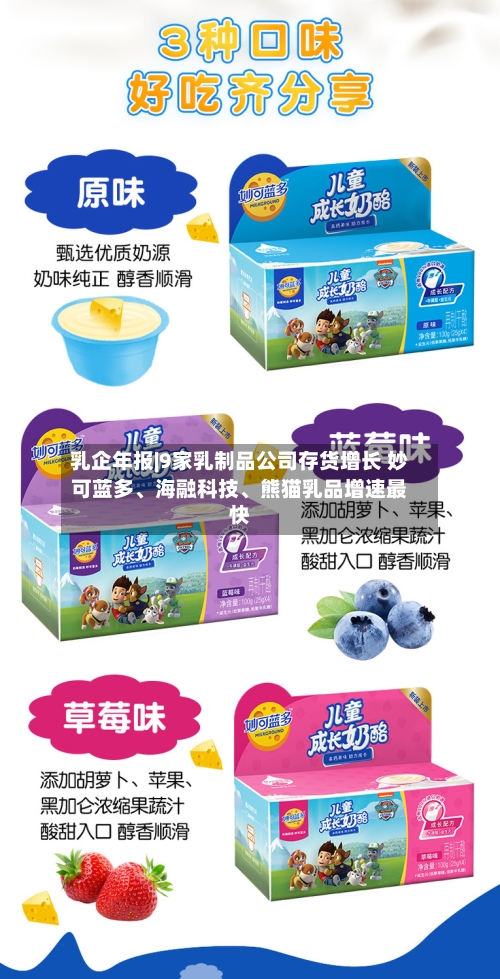 乳企年报|9家乳制品公司存货增长 妙可蓝多、海融科技、熊猫乳品增速最快
