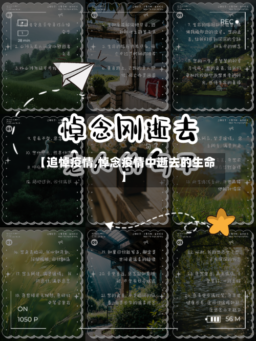【追悼疫情,悼念疫情中逝去的生命】