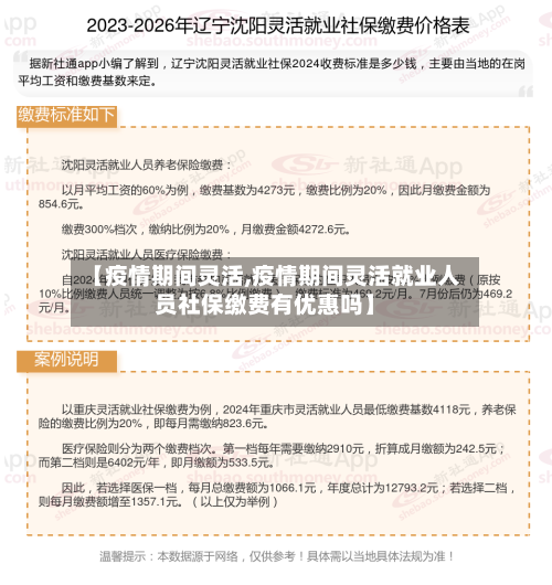 【疫情期间灵活,疫情期间灵活就业人员社保缴费有优惠吗】