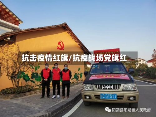 抗击疫情红旗/抗疫战场党旗红
