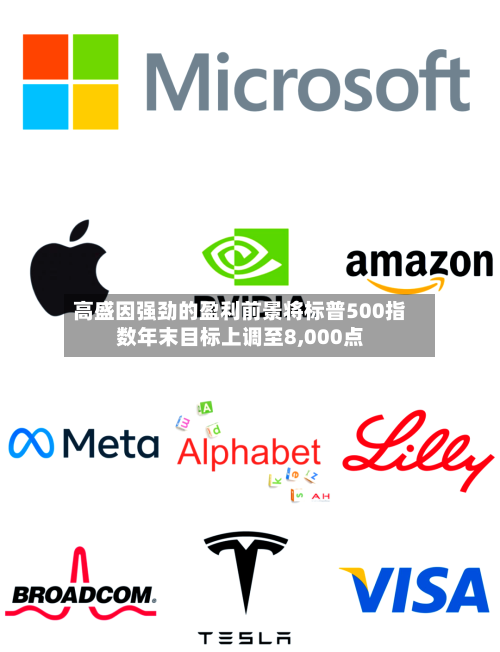 高盛因强劲的盈利前景将标普500指数年末目标上调至8,000点