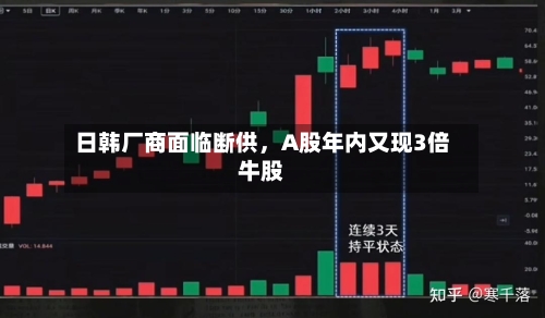 日韩厂商面临断供,A股年内又现3倍牛股