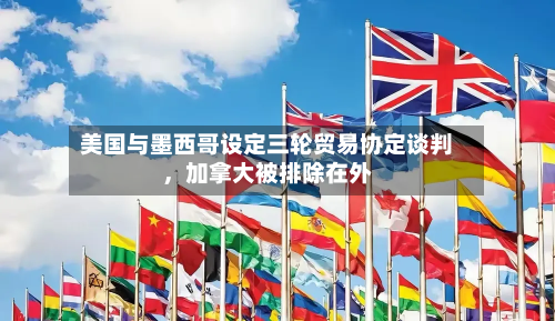 美国与墨西哥设定三轮贸易协定谈判,加拿大被排除在外